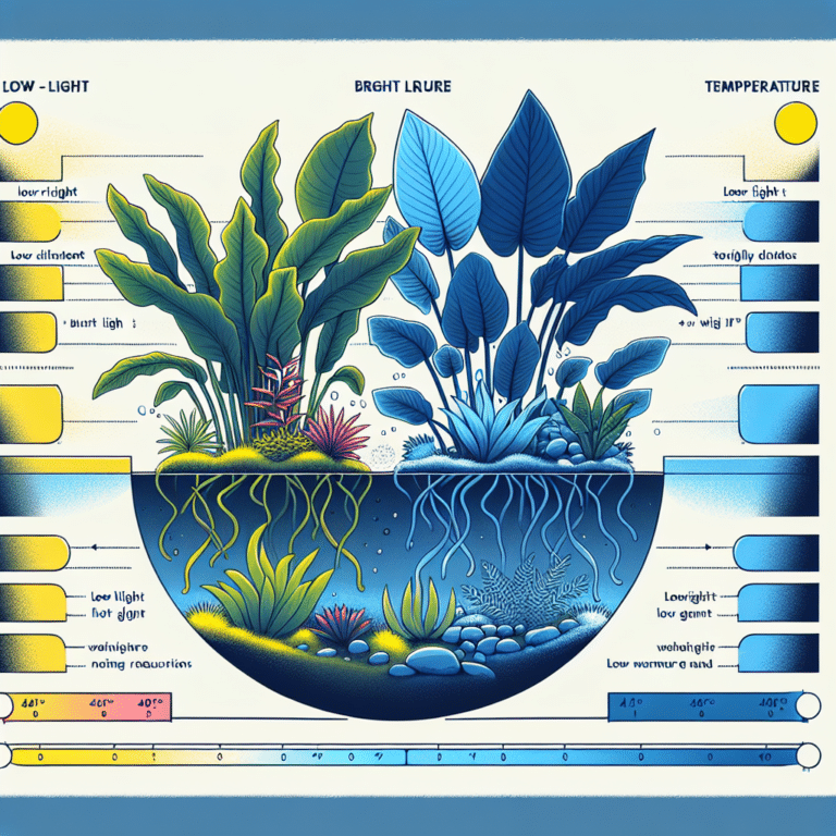  "Light and Temperature Requirements for Water Plants