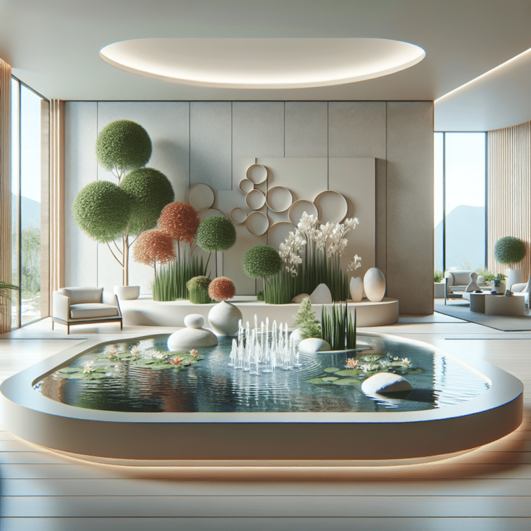 Modern Indoor Water Garden Decorating Tips