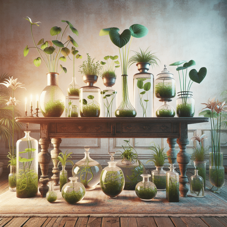 How to Style Indoor Water Plants in Jars