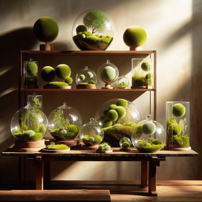 Displaying Moss Gardens on Shelves and Tables