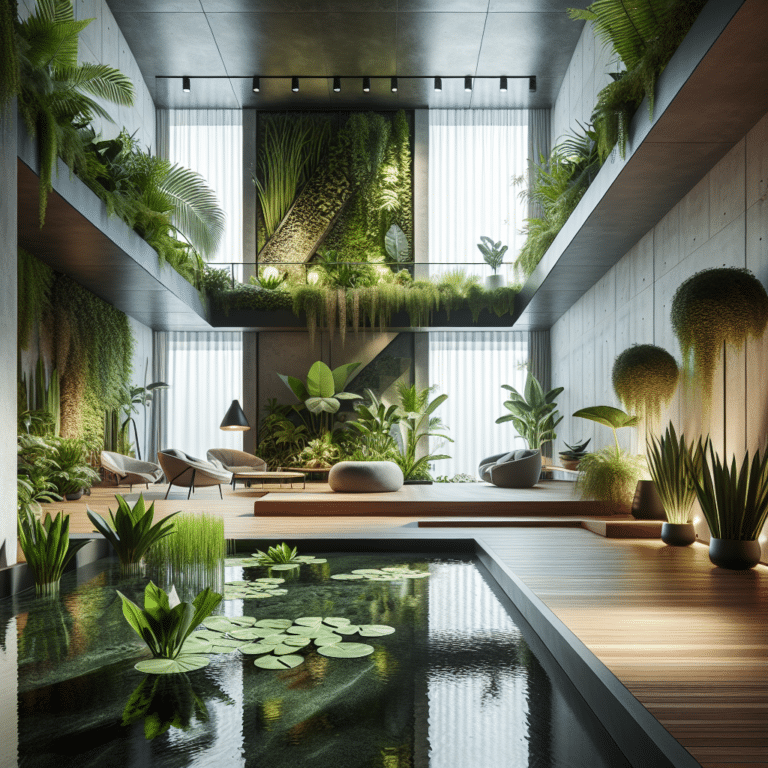 Modern Indoor Water Garden Decorating Tips