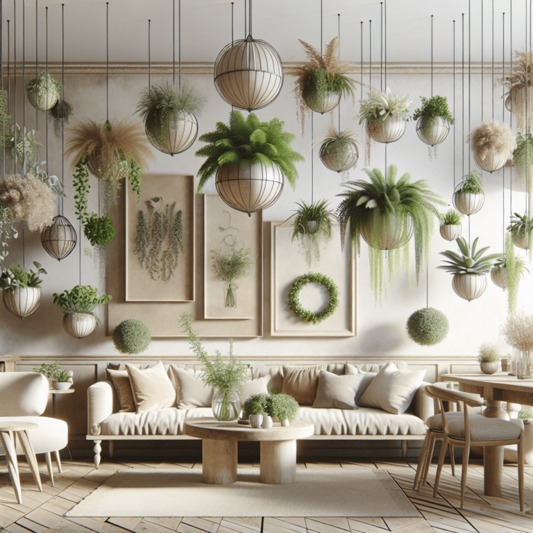 Indoor Decor Using Floating Plant Arrangements