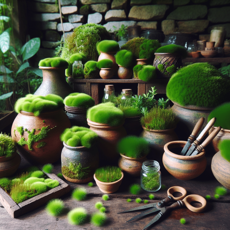 Maintaining a Moss Garden in Open Containers